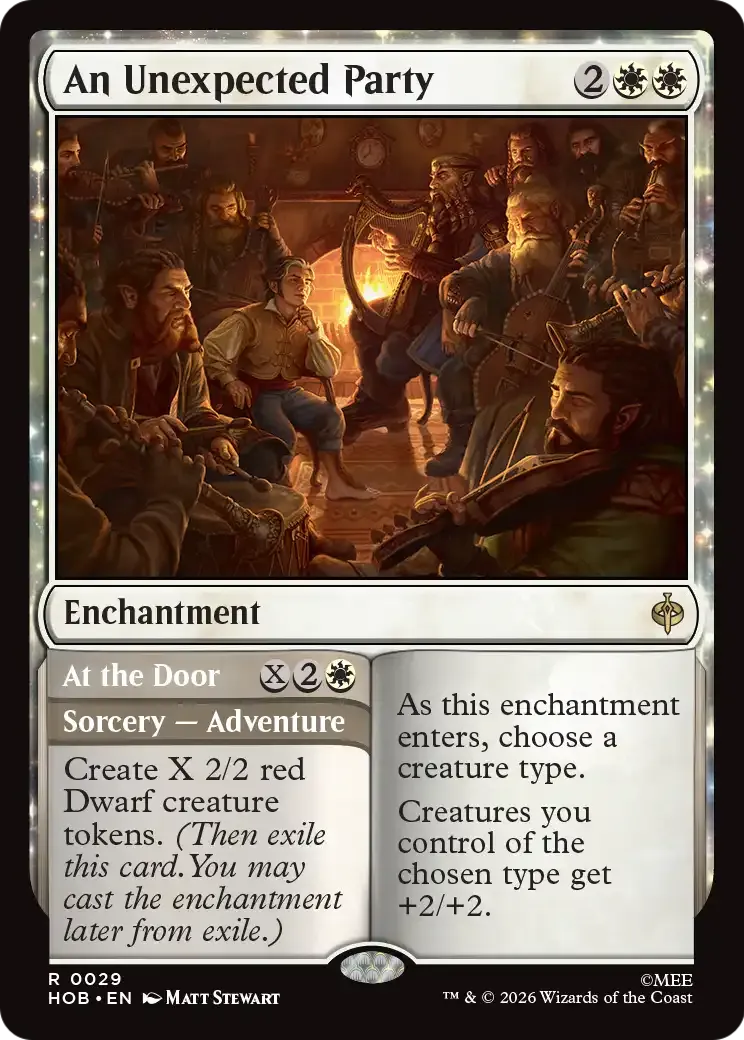 Une fête inattendue // At the Door — The Hobbit — Magic: The Gathering