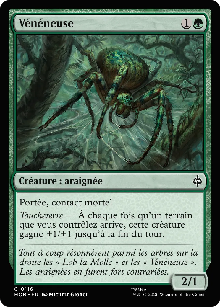 Vénéneuse — The Hobbit — Magic: The Gathering