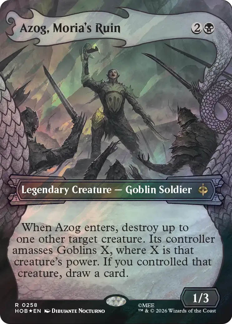 Azog, ruine de la Moria — The Hobbit — Magic: The Gathering