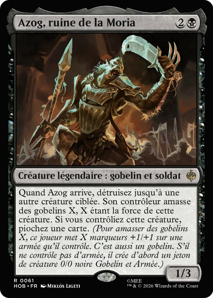 Azog, ruine de la Moria — The Hobbit — Magic: The Gathering