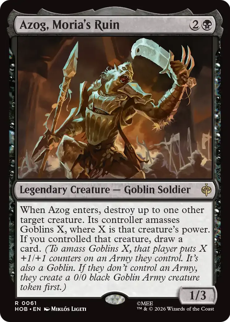 Azog, Moria's Ruin — The Hobbit — Magic: The Gathering