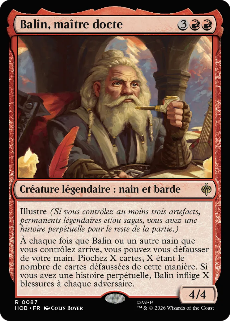 Balin, maître docte — The Hobbit — Magic: The Gathering