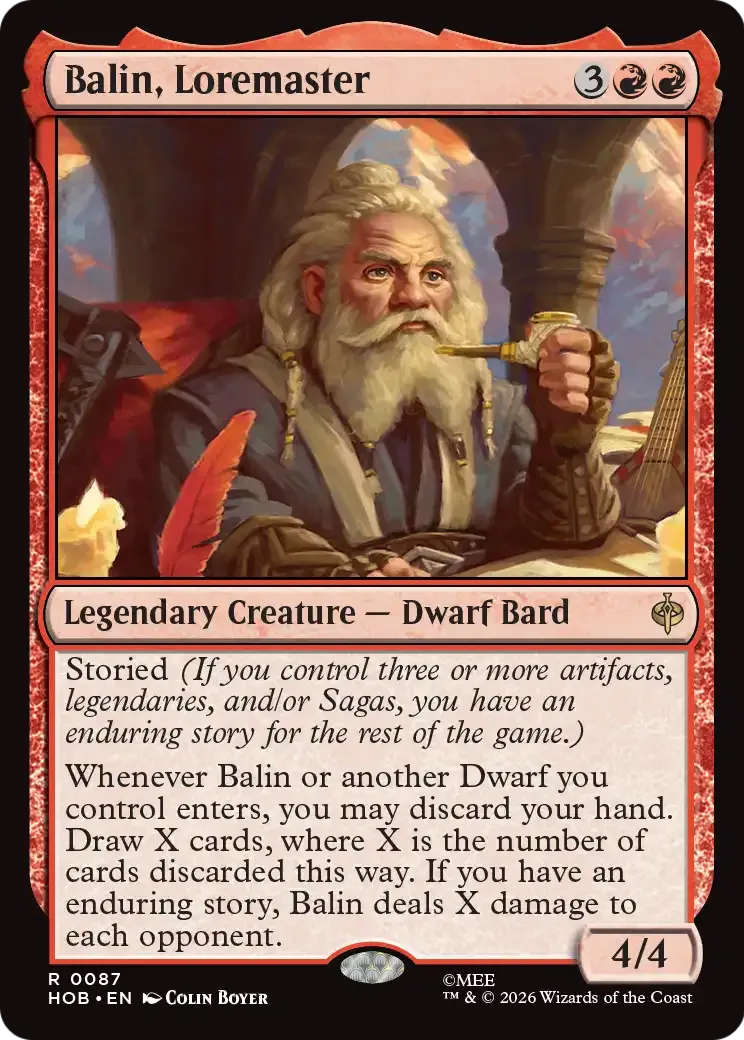 Balin, Loremaster — The Hobbit — Magic: The Gathering