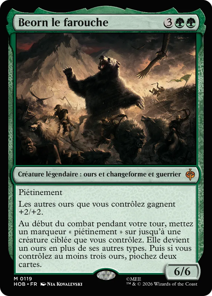 Beorn le farouche — The Hobbit — Magic: The Gathering