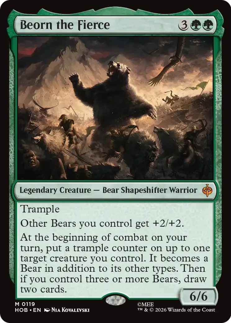 Beorn the Fierce — The Hobbit — Magic: The Gathering