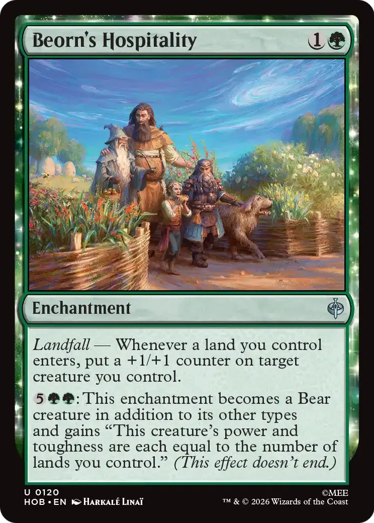 Beorn's Hospitality — The Hobbit — Magic: The Gathering
