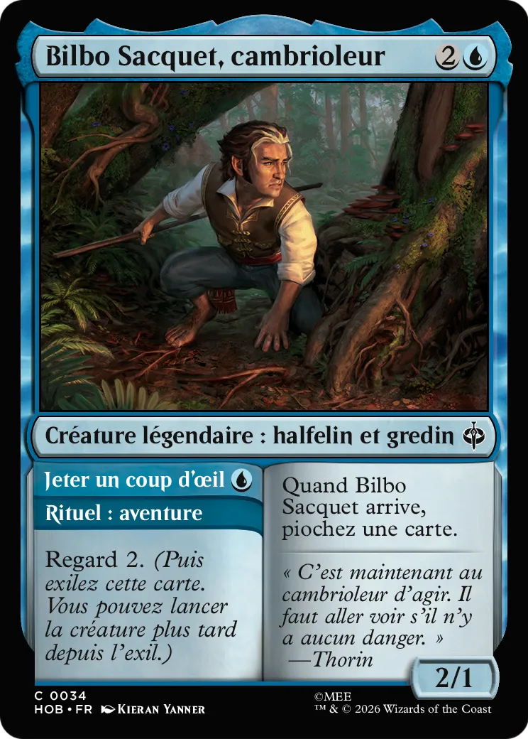 Bilbo Sacquet, cambrioleur // Take a Glance — The Hobbit — Magic: The Gathering