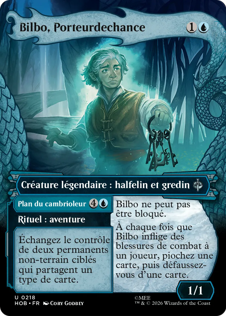 Bilbo, Porteurdechance // Burglar's Plot — The Hobbit — Magic: The Gathering