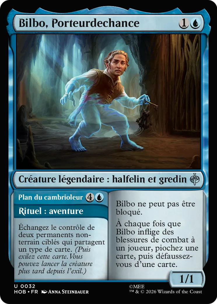 Bilbo, Porteurdechance // Burglar's Plot — The Hobbit — Magic: The Gathering