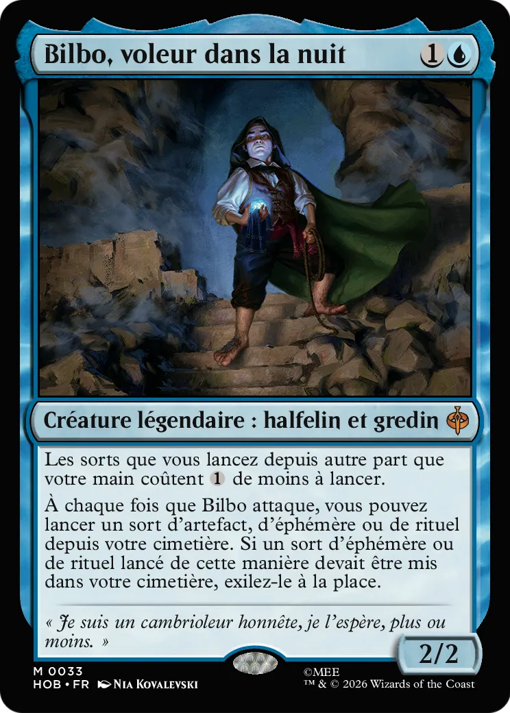 Bilbo, voleur dans la nuit — The Hobbit — Magic: The Gathering