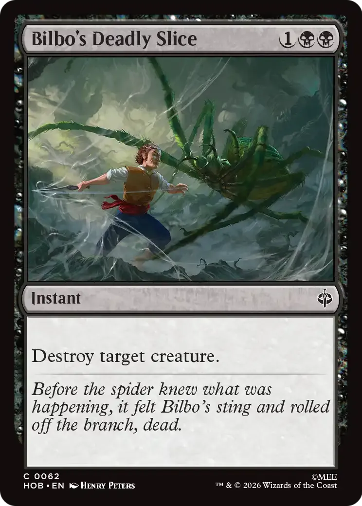 Bilbo's Deadly Slice — The Hobbit — Magic: The Gathering