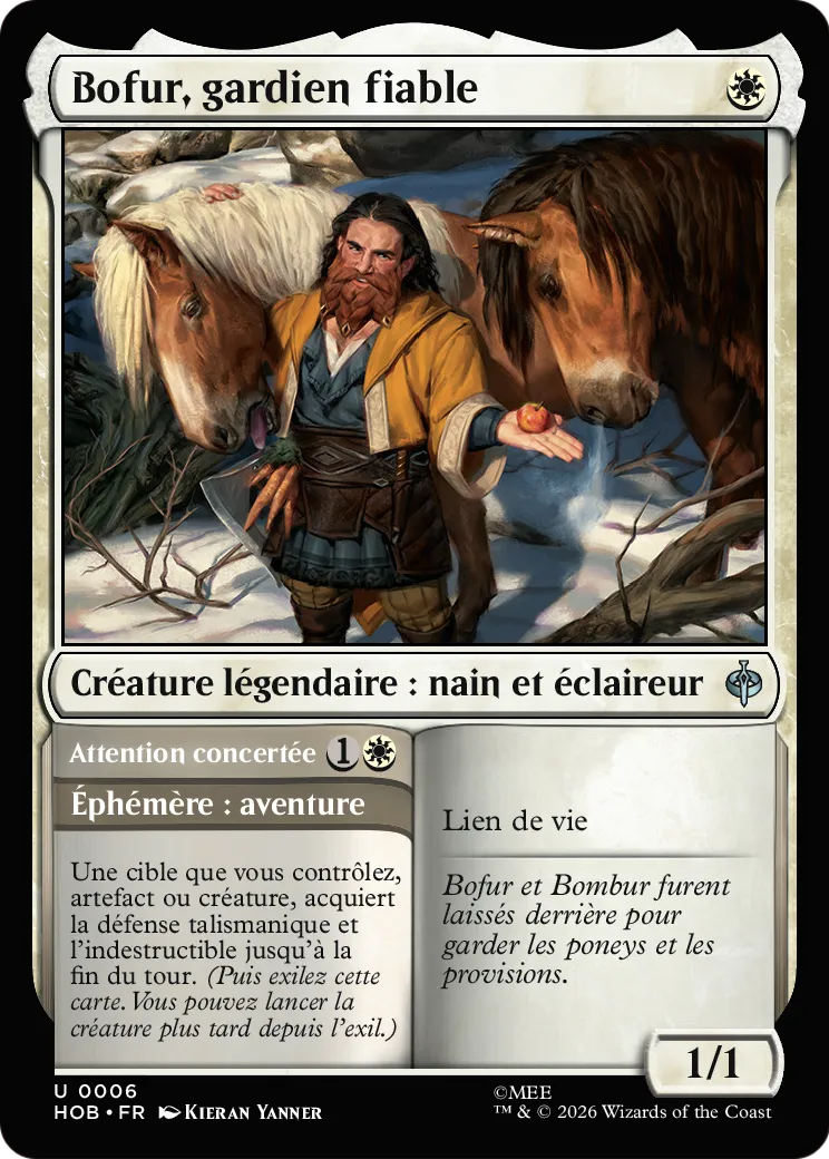 Bofur, gardien fiable // Concerted Care from The Hobbit - Magic: The Gathering