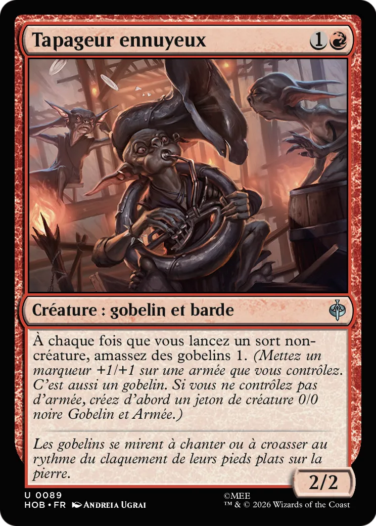 Tapageur ennuyeux — The Hobbit — Magic: The Gathering