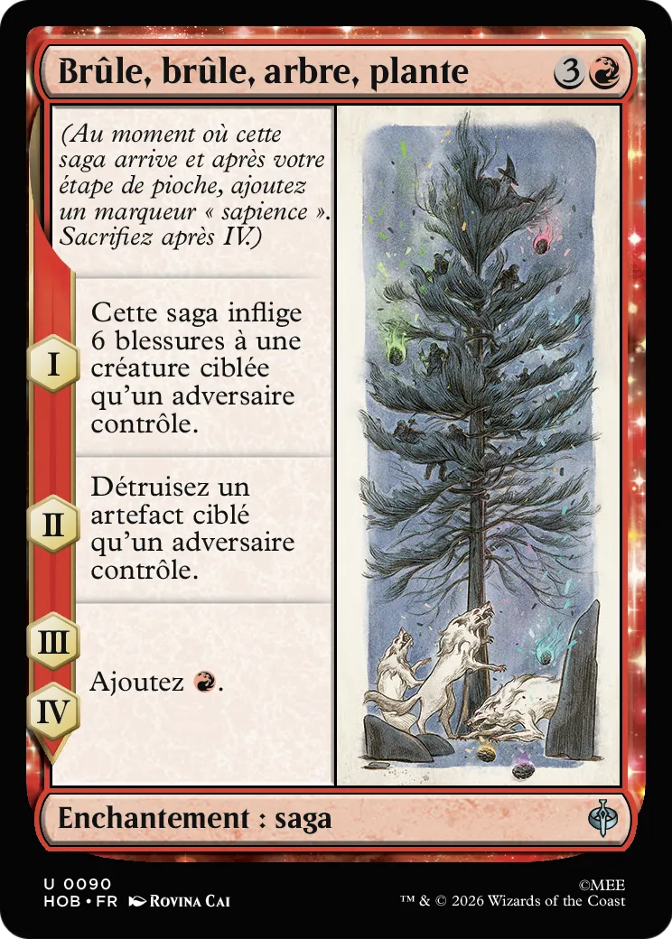 Brûle, brûle, arbre, plante from The Hobbit - Magic: The Gathering