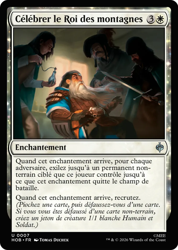 Célébrer le Roi des montagnes — The Hobbit — Magic: The Gathering