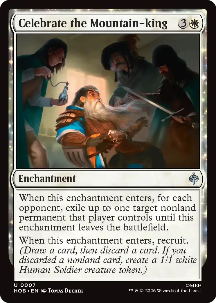 Célébrer le Roi des montagnes — The Hobbit — Magic: The Gathering