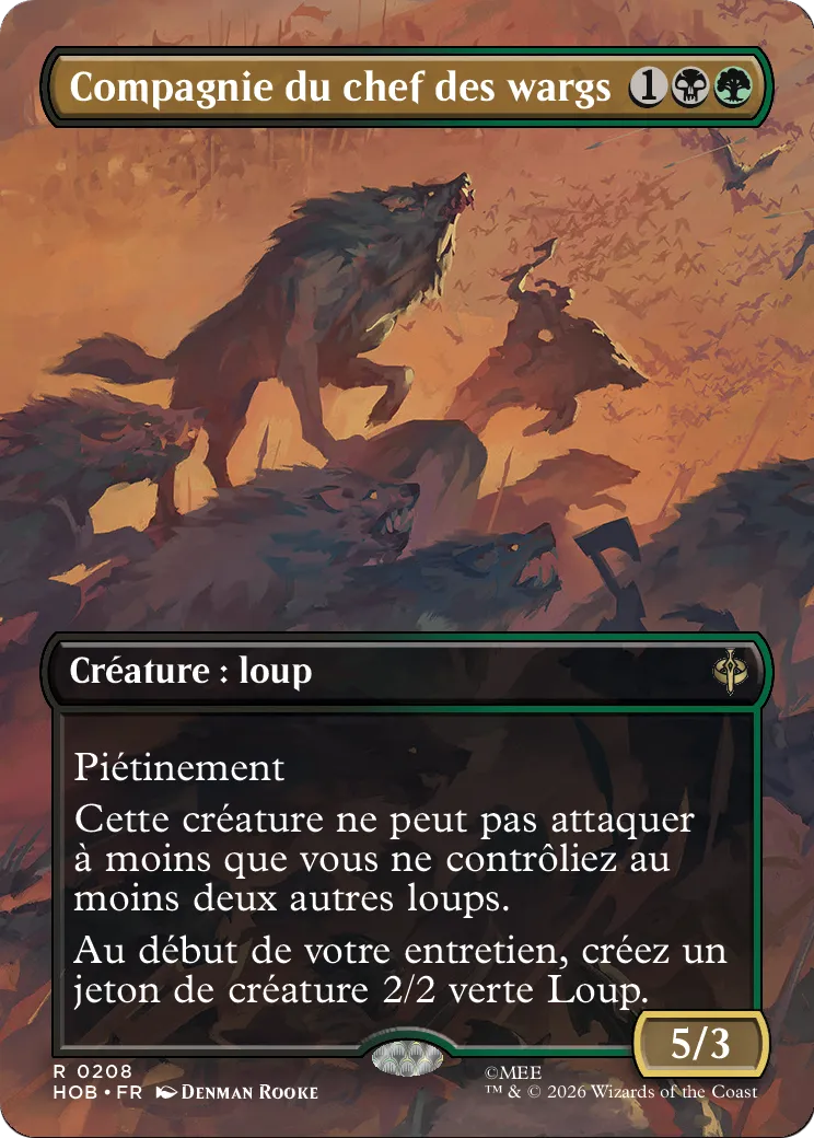 Compagnie du chef des wargs — The Hobbit — Magic: The Gathering