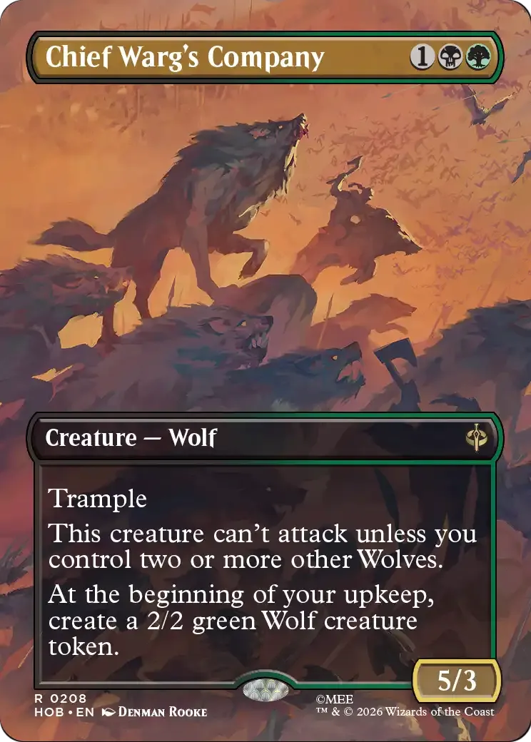 Chief Warg's Company — The Hobbit — Magic: The Gathering