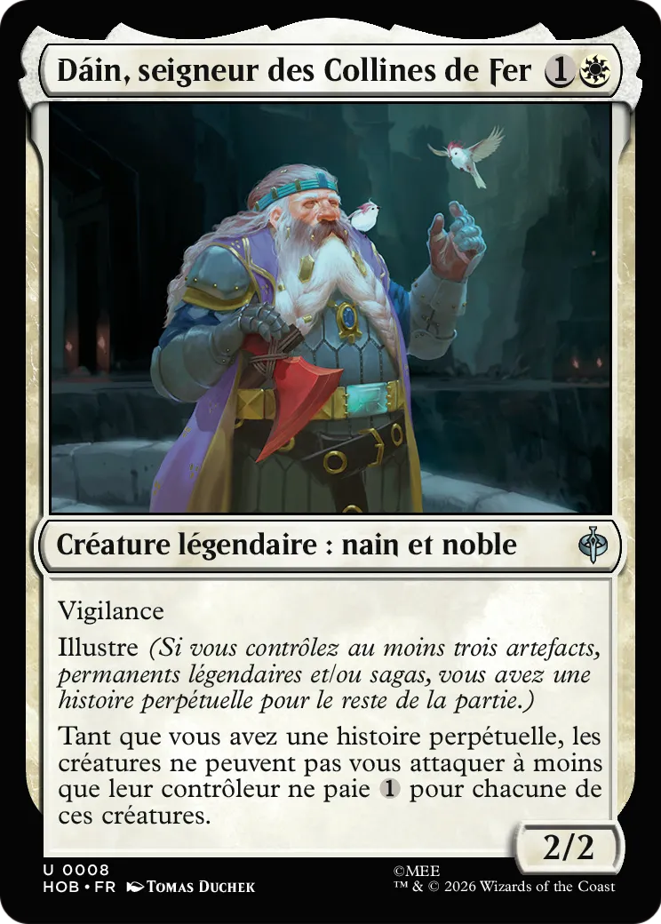 Dáin, seigneur des Collines de Fer — The Hobbit — Magic: The Gathering
