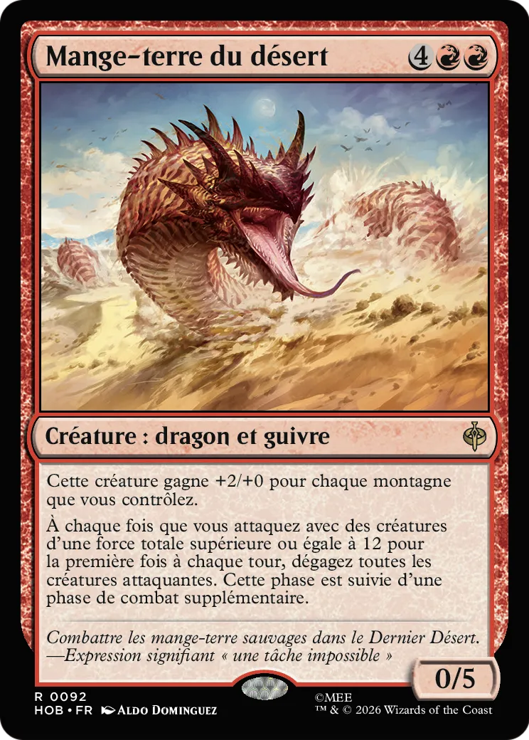 Mange-terre du désert — The Hobbit — Magic: The Gathering