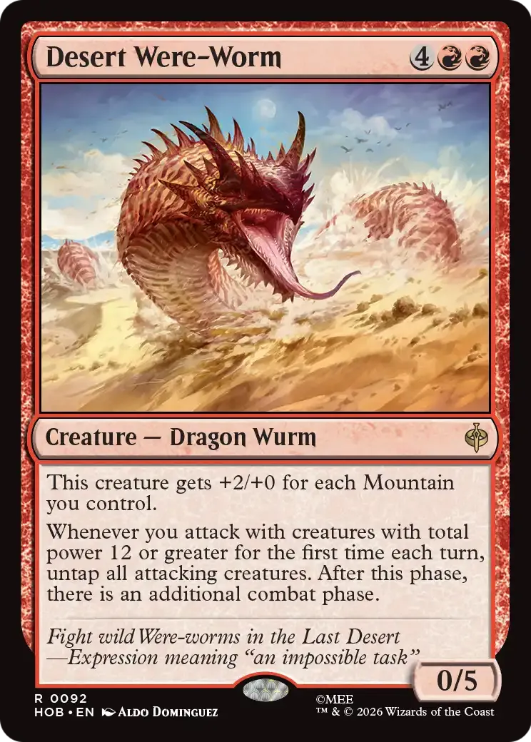 Desert Were-Worm from The Hobbit - Magic: The Gathering