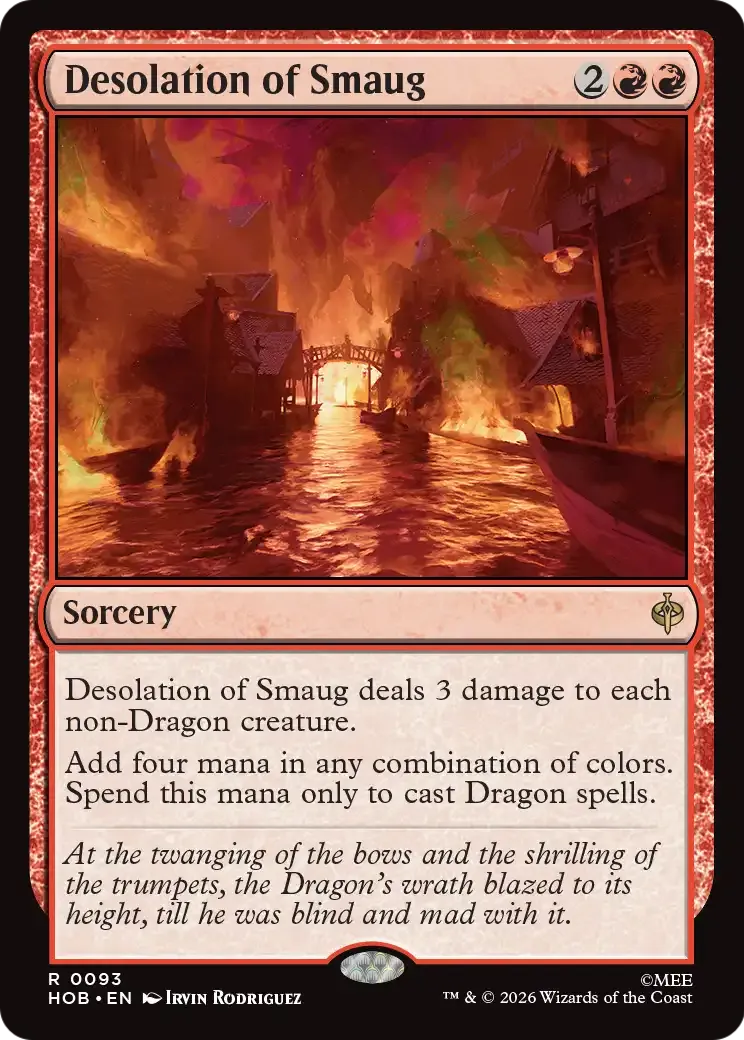 Desolation of Smaug from The Hobbit - Magic: The Gathering