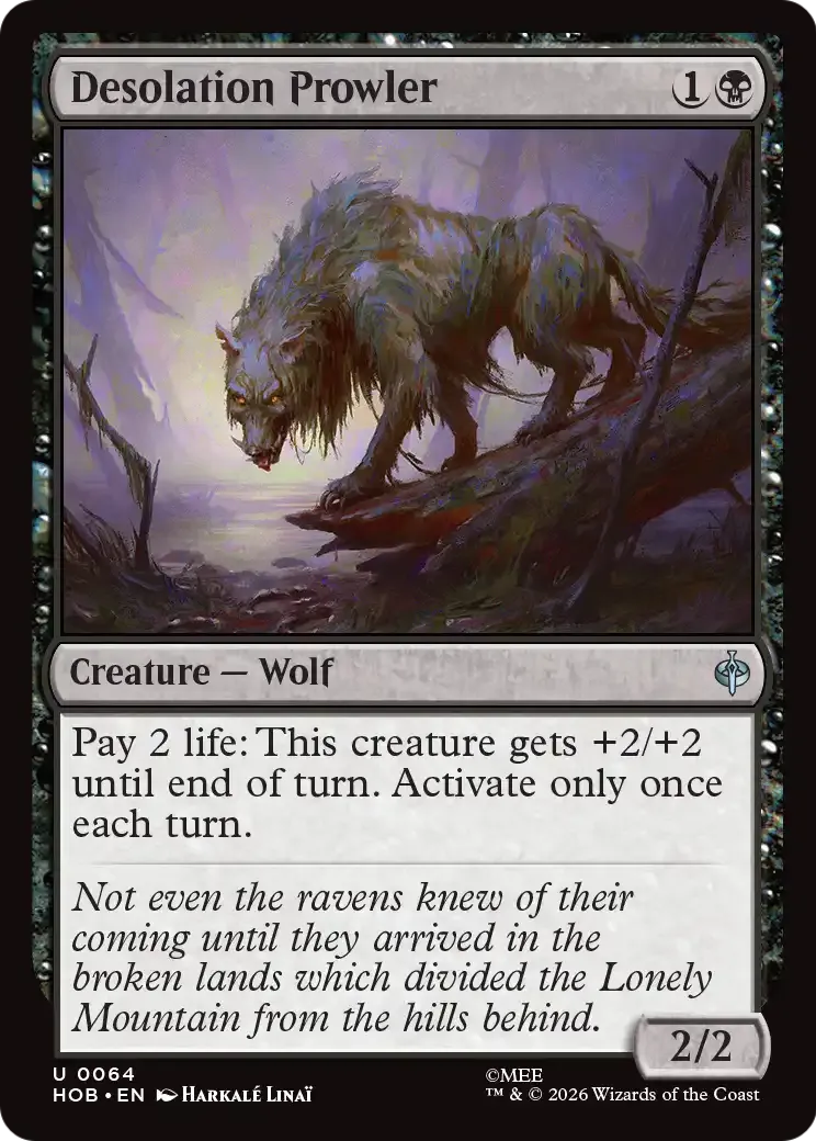 Rôdeur de la Désolation — The Hobbit — Magic: The Gathering