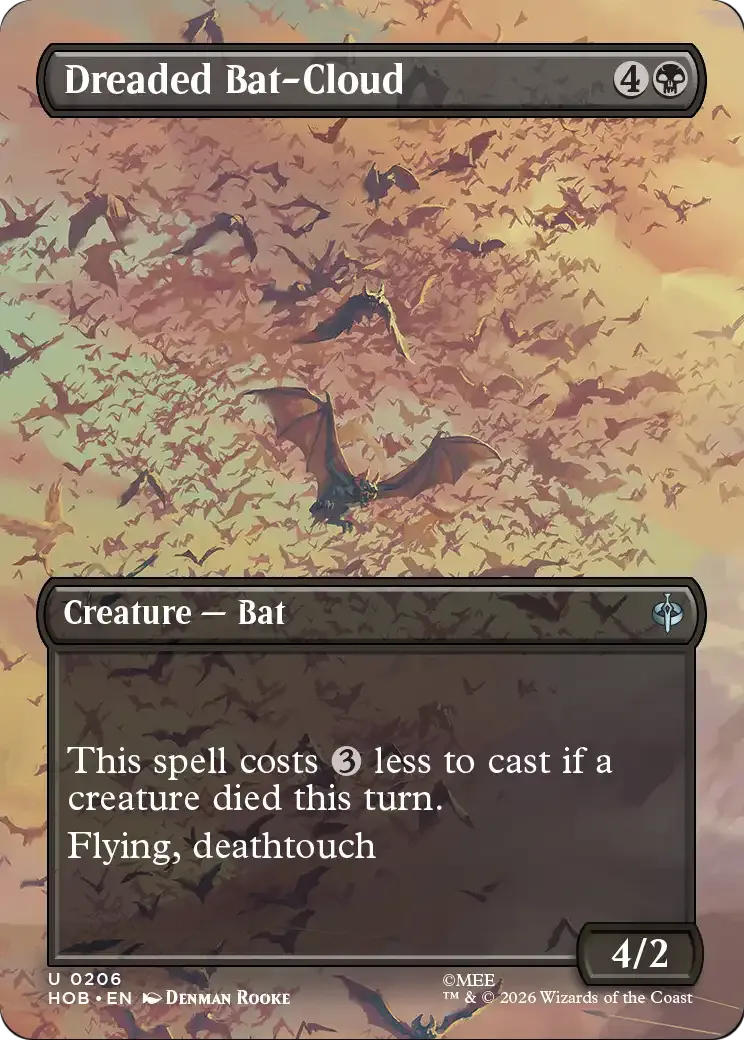 Nuage de chauve-souris redouté — The Hobbit — Magic: The Gathering