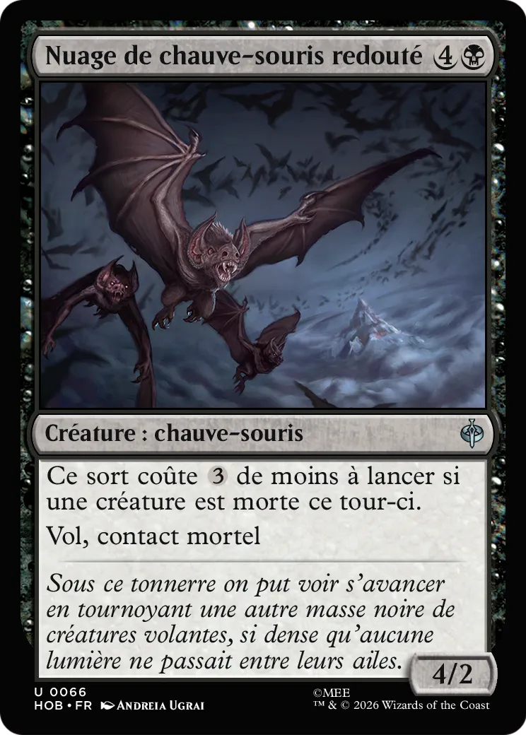 Nuage de chauve-souris redouté — The Hobbit — Magic: The Gathering