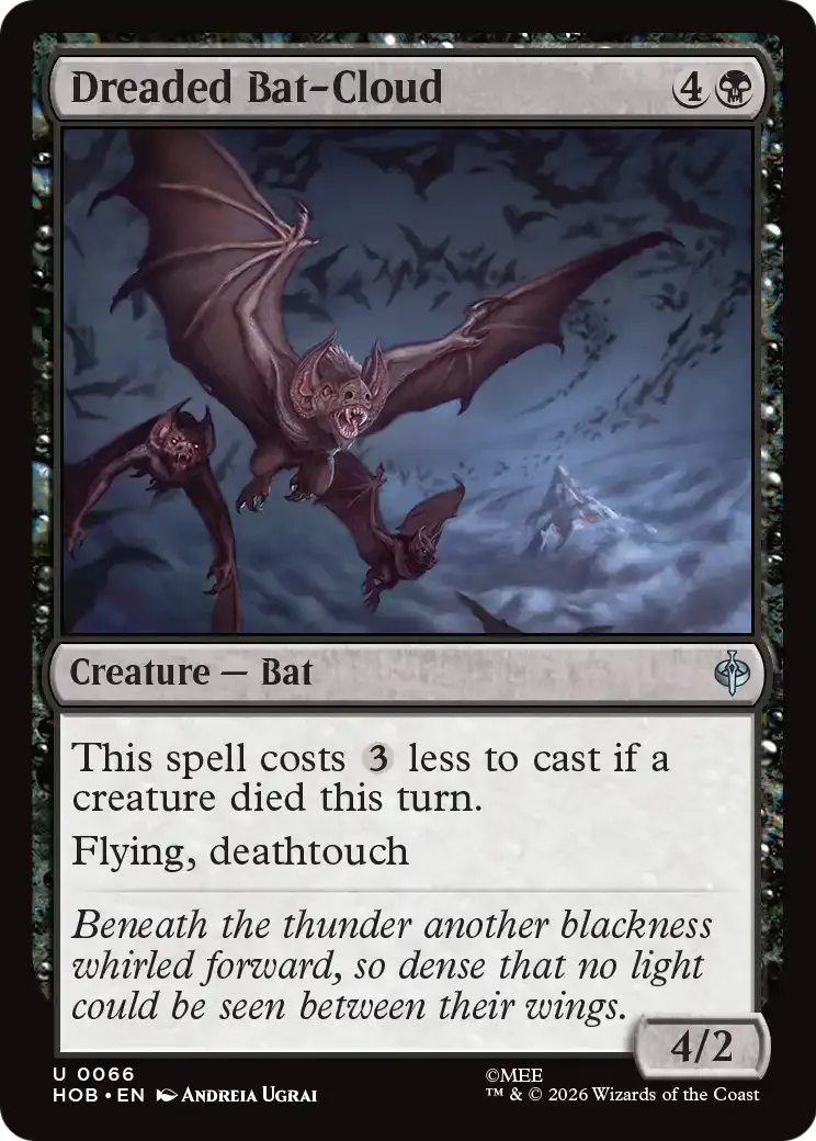 Dreaded Bat-Cloud — The Hobbit — Magic: The Gathering