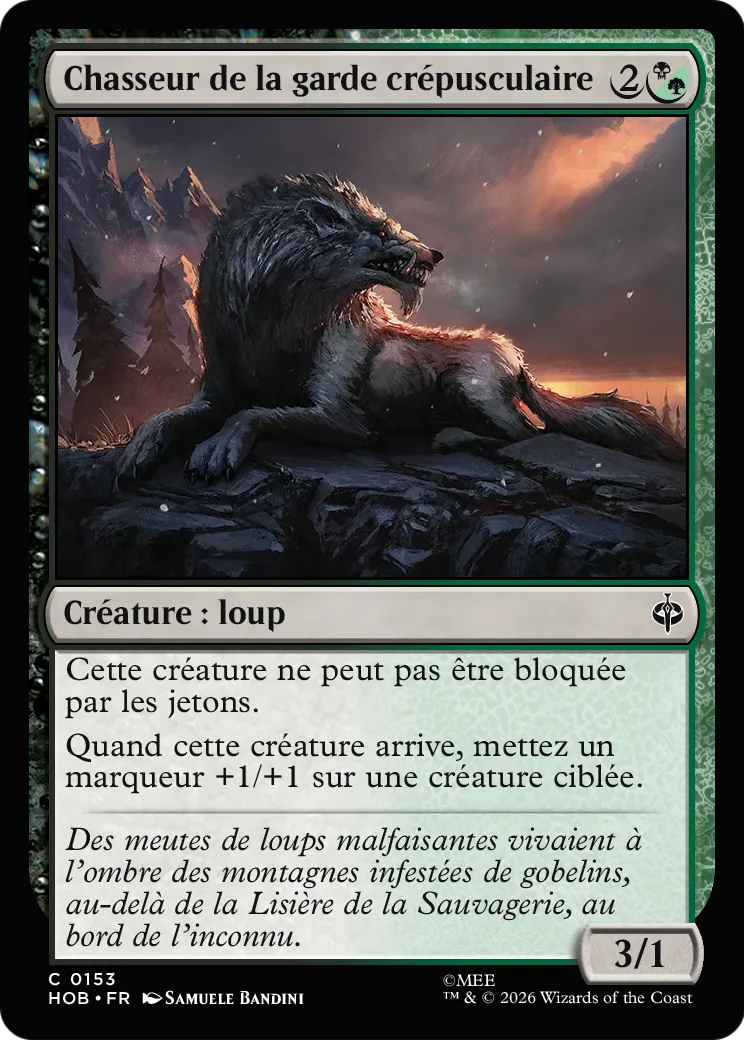 Chasseur de la garde crépusculaire — The Hobbit — Magic: The Gathering