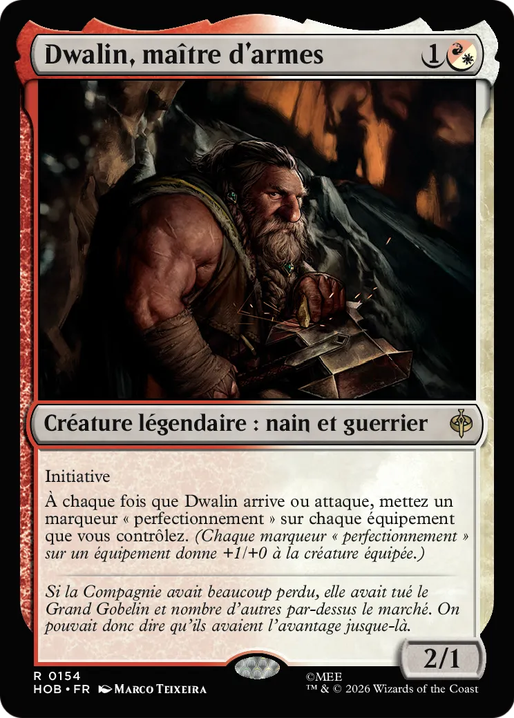 Dwalin, maître d'armes — The Hobbit — Magic: The Gathering