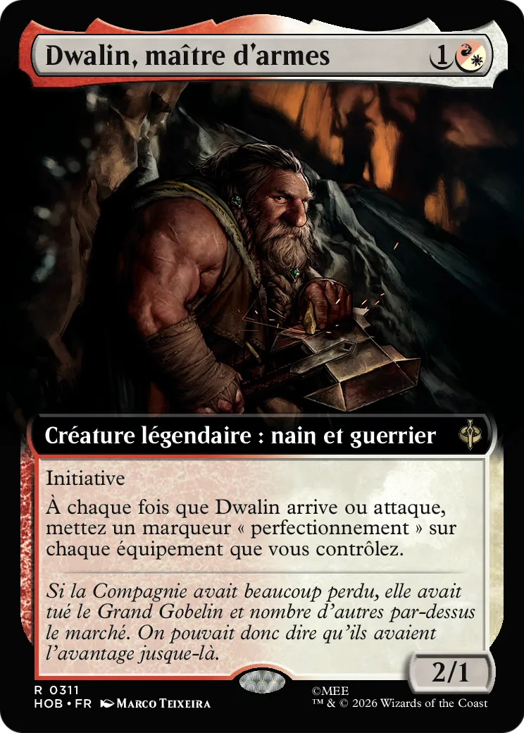 Dwalin, maître d'armes — The Hobbit — Magic: The Gathering