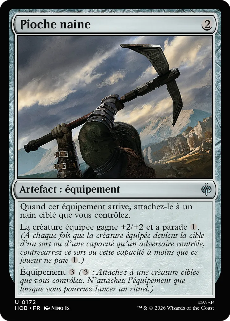 Pioche naine — The Hobbit — Magic: The Gathering