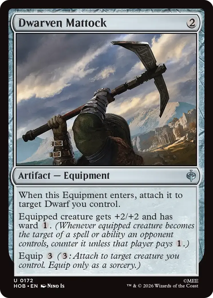Dwarven Mattock — The Hobbit — Magic: The Gathering