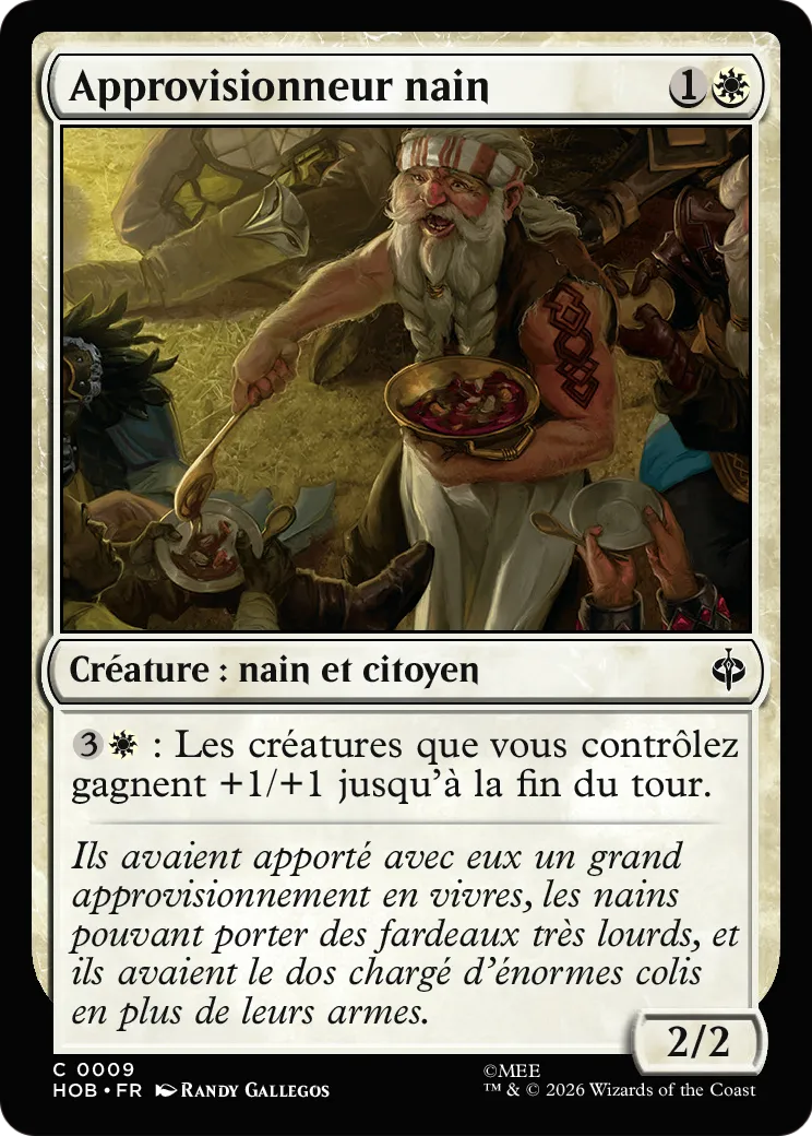 Approvisionneur nain — The Hobbit — Magic: The Gathering