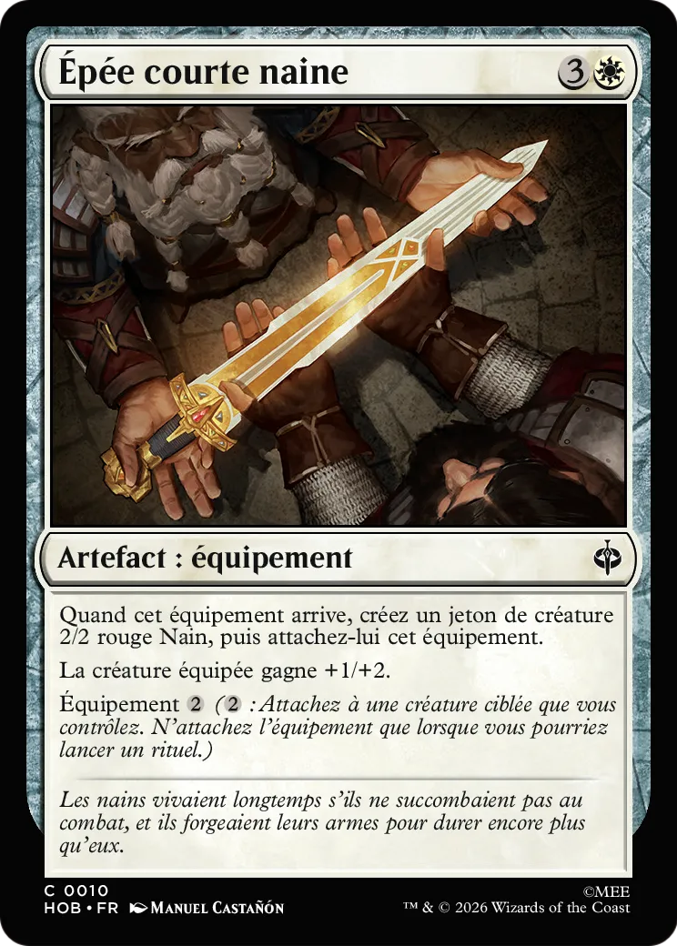 Épée courte naine — The Hobbit — Magic: The Gathering