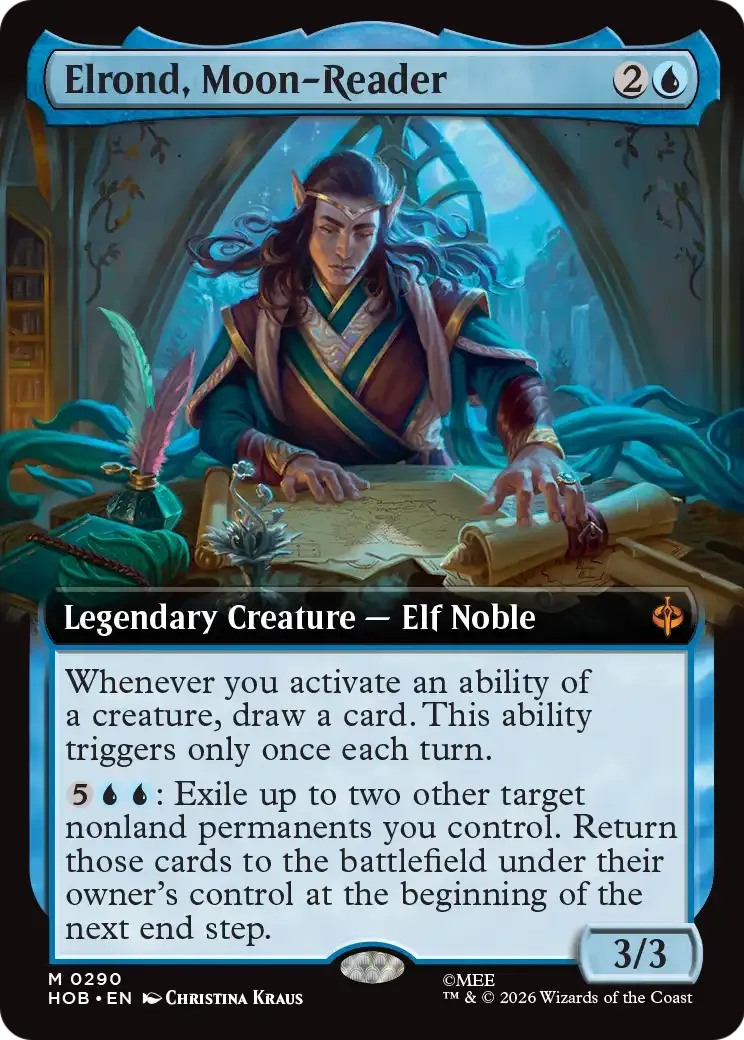 Elrond, Moon-Reader — The Hobbit — Magic: The Gathering