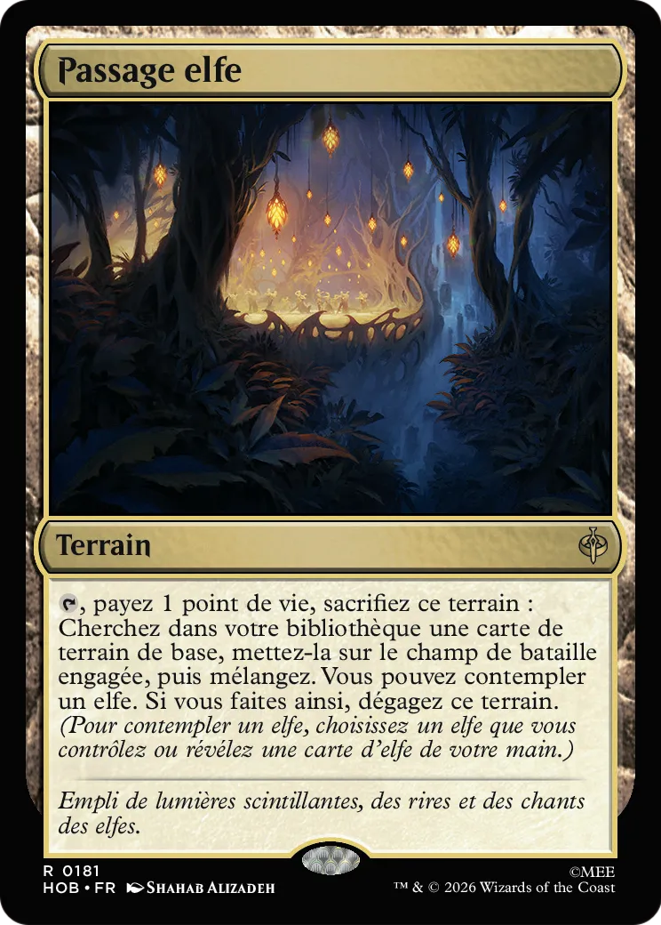 Passage elfe — The Hobbit — Magic: The Gathering