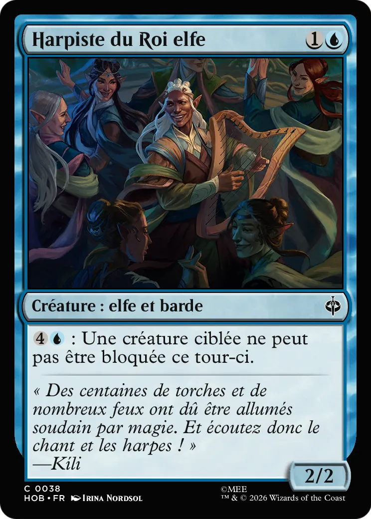 Harpiste du Roi elfe — The Hobbit — Magic: The Gathering