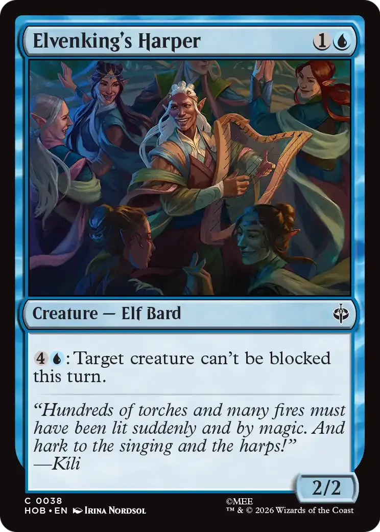 Elvenking's Harper — The Hobbit — Magic: The Gathering