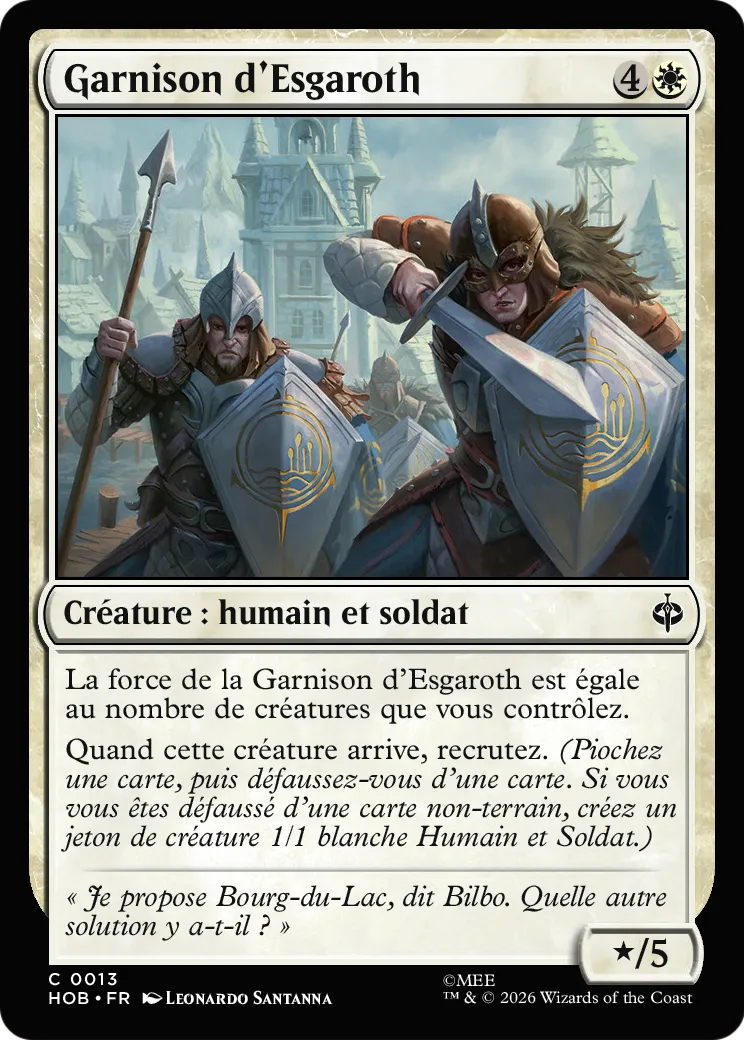 Garnison d'Esgaroth — The Hobbit — Magic: The Gathering