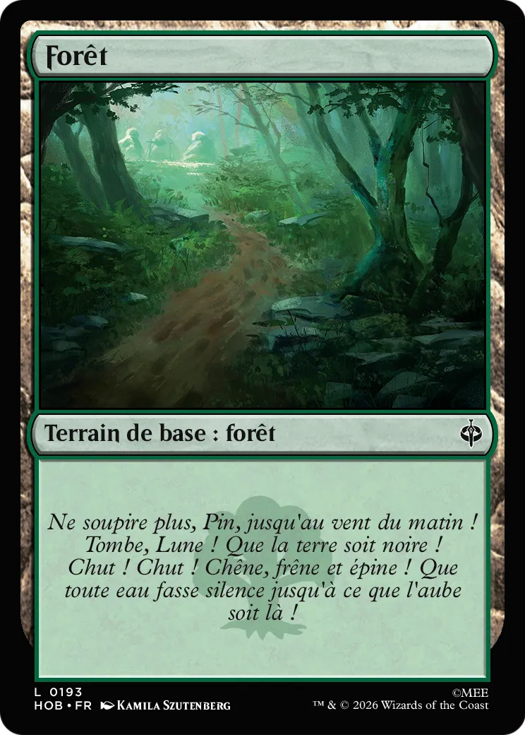 Forêt — The Hobbit — Magic: The Gathering