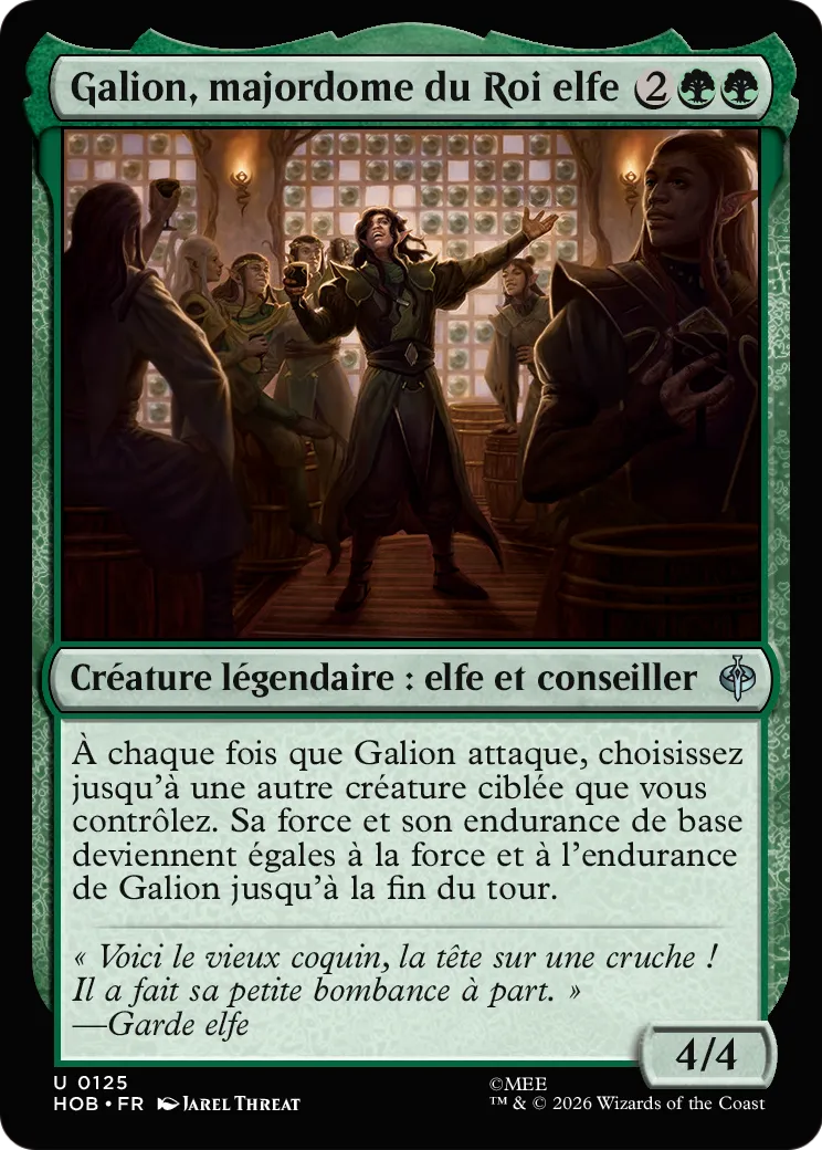 Galion, majordome du Roi elfe — The Hobbit — Magic: The Gathering
