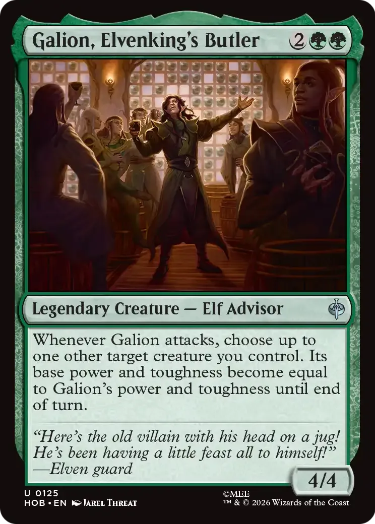 Galion, majordome du Roi elfe — The Hobbit — Magic: The Gathering