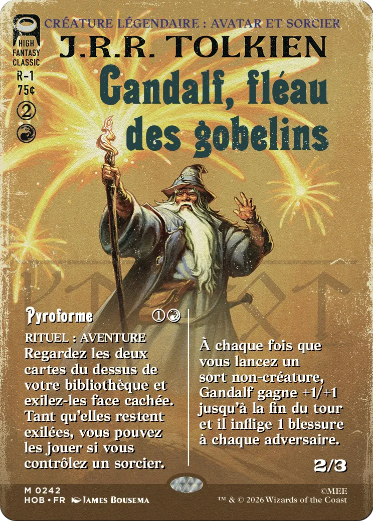 Gandalf, fléau des gobelins // Flameshape — The Hobbit — Magic: The Gathering