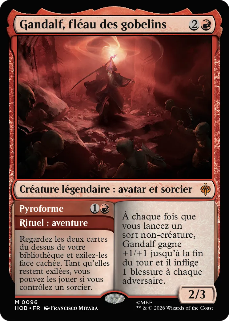 Gandalf, fléau des gobelins // Flameshape — The Hobbit — Magic: The Gathering