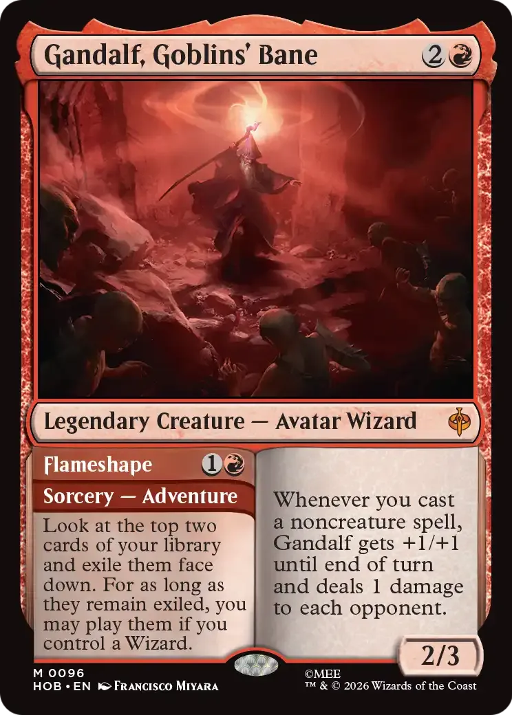 Gandalf, Goblins' Bane // Flameshape — The Hobbit — Magic: The Gathering