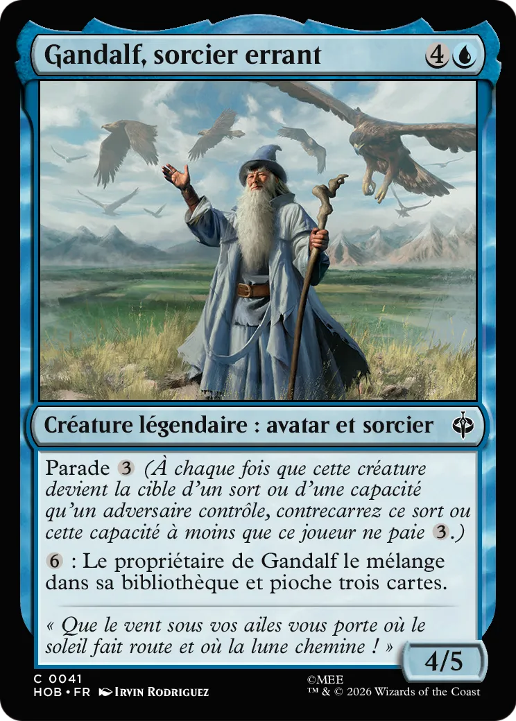 Gandalf, sorcier errant — The Hobbit — Magic: The Gathering