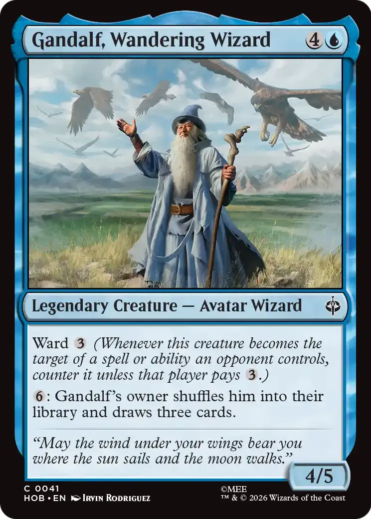 Gandalf, Wandering Wizard — The Hobbit — Magic: The Gathering